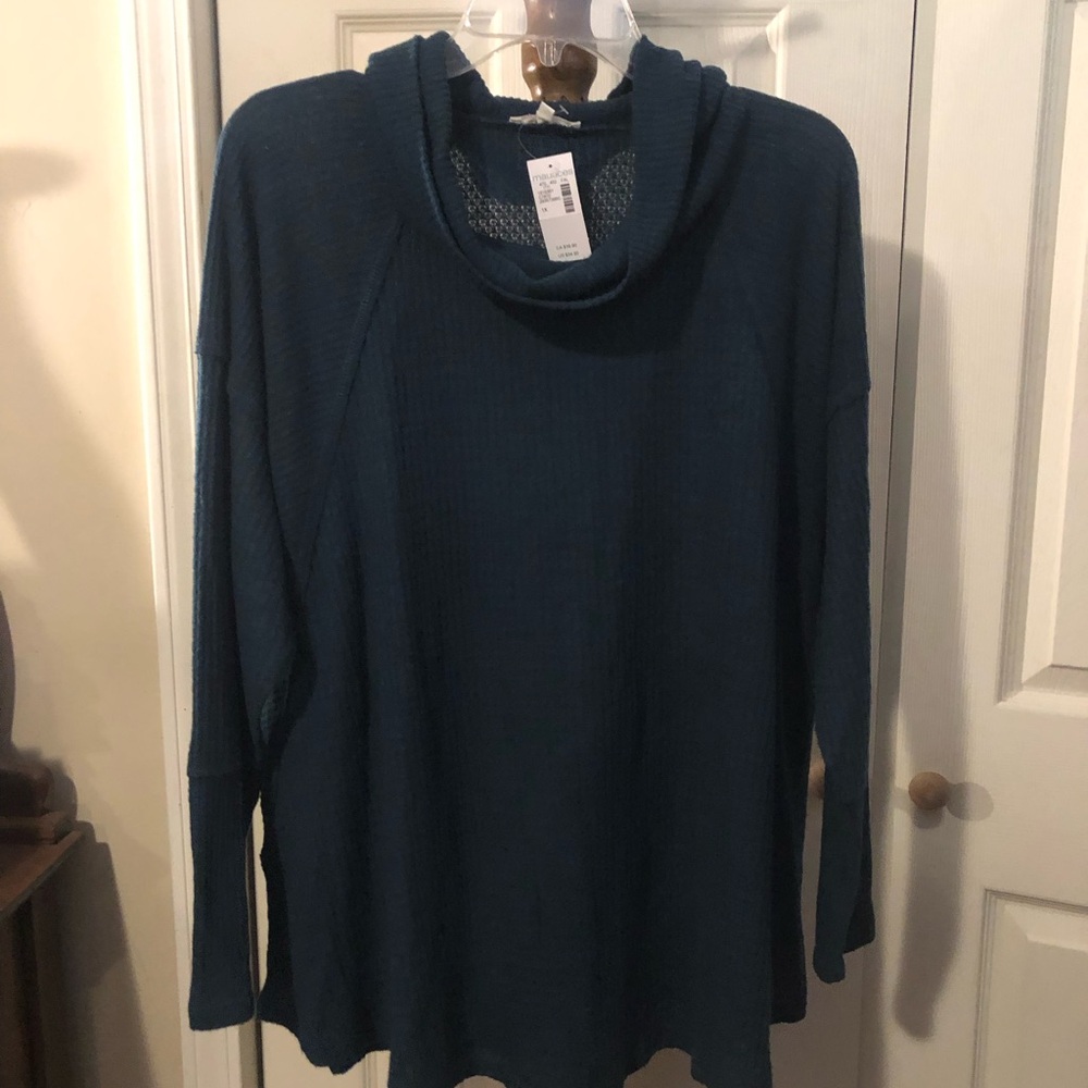 Maurices Deep Teal Cowl Neck Sweater